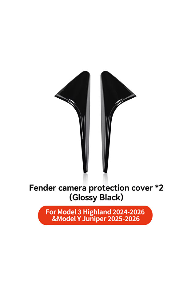Glossy YZ For Tesla Model 3/Y Highland Juniper Side Camera Carbon Fiber Protection Cover Leaf Board
