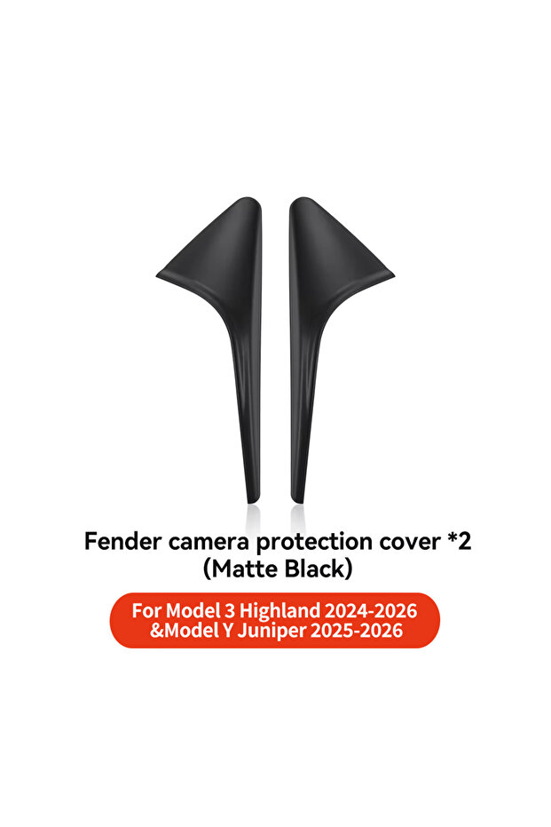 matte black YZ For Tesla Model 3/Y Highland Juniper Side Camera Carbon Fiber Protection Cover Leaf B