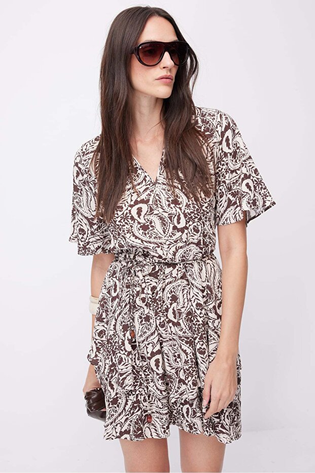 Women's Paisley Print Mini Dress