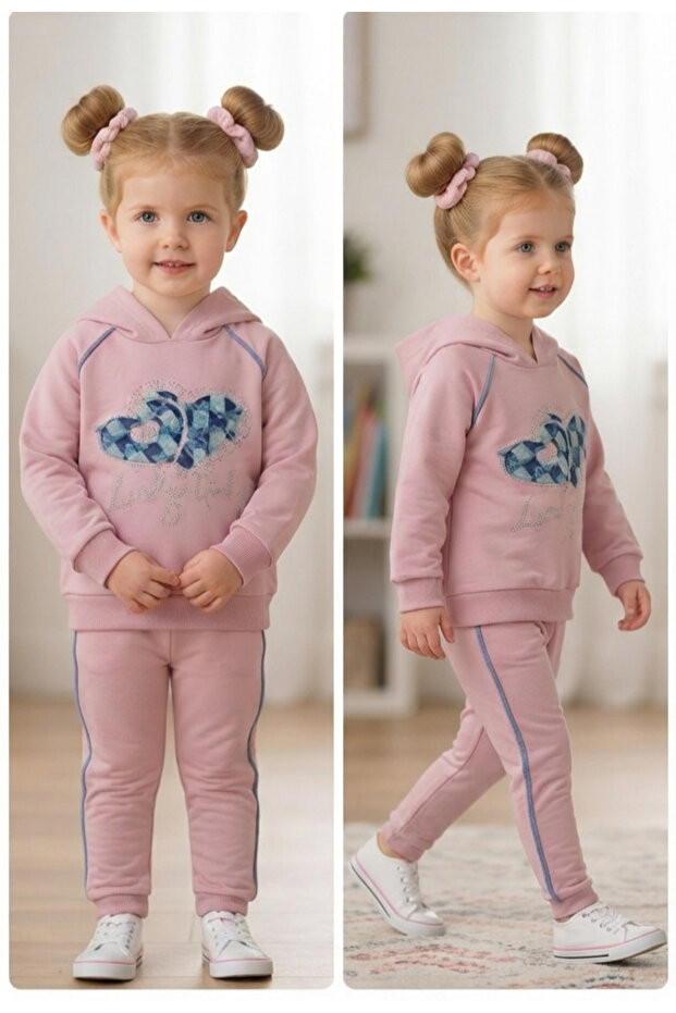 Girls' Stone Embroidered Set