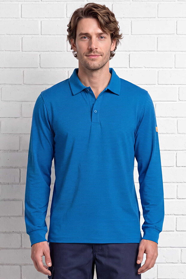 Esd Polo Neck Long Sleeve T-Shirt
