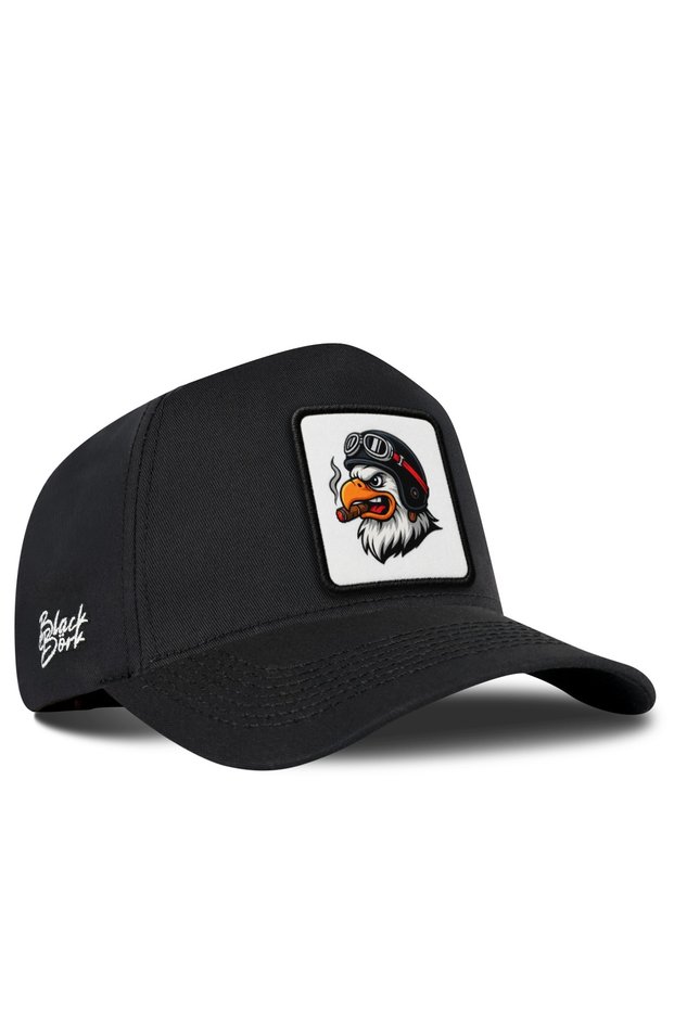 Eagle Logo Black Baseball Premium Hat