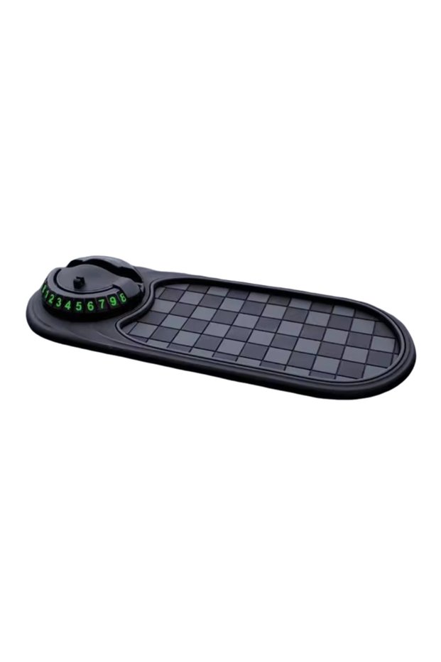 Black gray SEAMETAL 2 in 1 Dashboard Anti Slip Mat with Phone Mount 360-Degree Rotation Car Phone Ho