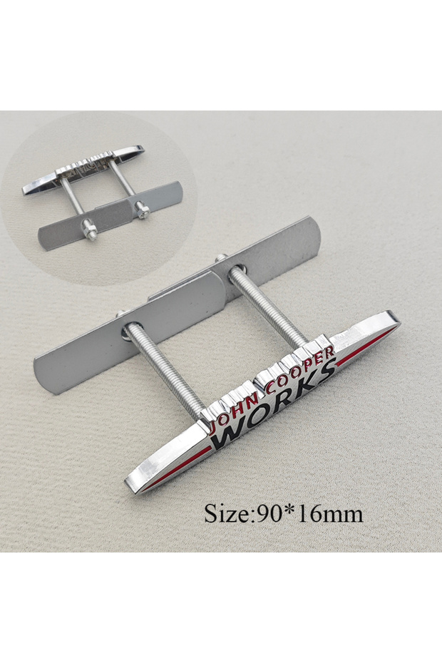 G Chrome 90mm 3D Metal Logo John Cooper Works Embelm Car Grill Badge Trunk Sticker For Mini R60 F56