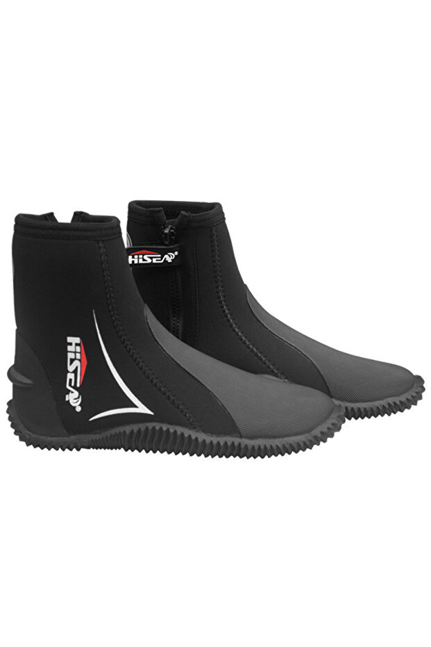 43 Black 5mm Neoprene Dive Boots Wetsuit Boots w Side Zipper for Men and Women Snorkeling Scuba Divi