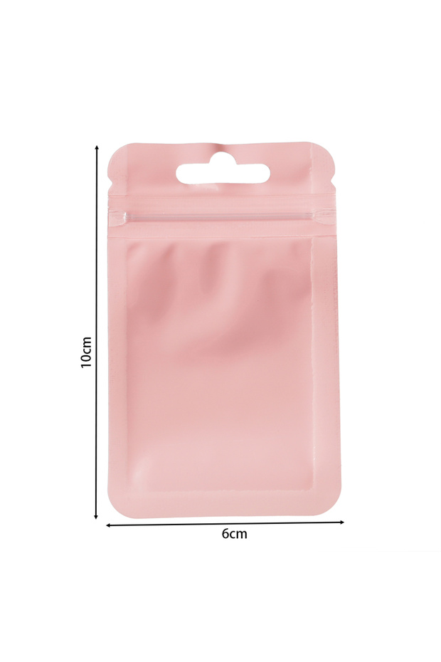 50pcs 6x10cm Pink 20/50pcs Iridescent Self Sealing Bags Macaron Color Plastic Packaging Pouch Jewelr