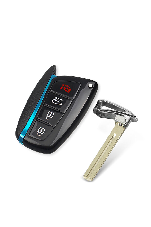 4 Buttons KEYYOU Car Key Shell For Hyundai Genesis 2013 2014 2015 Santa Fe Equus Azera Fob 3/4BNT Re
