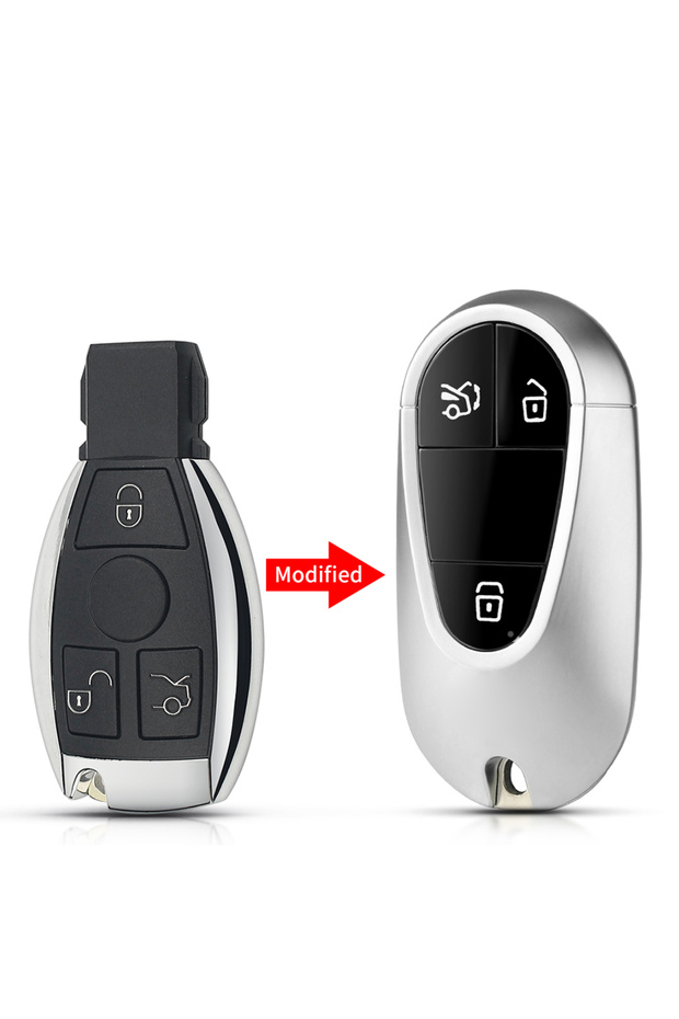 3 Buttons KEYYOU 1PCS Modified For Mercedes Benz S Class Upgrade Remote Smart Car Key Shell Case For
