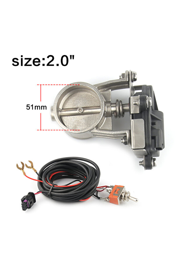 2.0 inch Electric Exhaust Control Valve2"/2.25"/2.5"/2.75"/3" Exhaust Control Valve - Low Pressure F