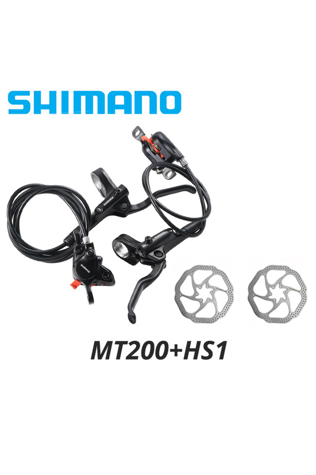 MT200 with HS1 2pcs Original Shimano MT200 MT201 M315 MTB Mountain Bike Hydraulic Disc Brake MT200 B