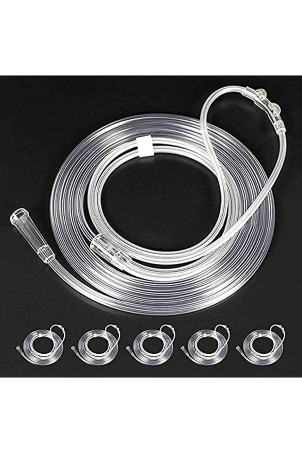 5pcs-2M 5 Pack 2M/3M Plastic Oxygen Tube Disposable Nasal Cannula Oxygen Tube Independent Packing Me