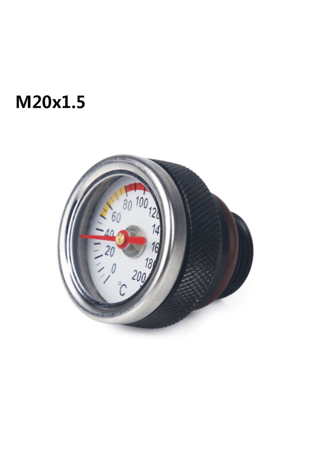 black M20x1.5 Motorbike Oil Gauge Oil Temperature Gauge Engine Temperature Gauge Accessories For Hao