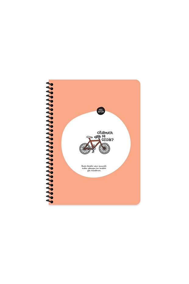 Striped Spiral Notebook with Stickers: Did We Come to Sit? 16.5X22.5
