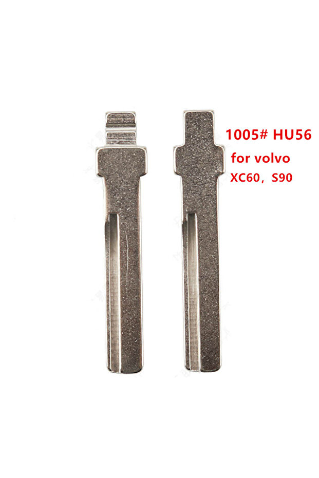 10pcs 1005# HU56 Metal Uncut Blank Flip Remote Key Blade For Volvo XC60 S90 3.5mm for keydiy KD xhor