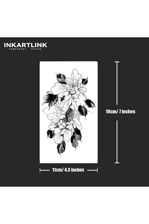954-1118XL Flower Temporary Tattoo,Lasts To 15 Days New Technology Magic Waterproof Semi Permanent S
