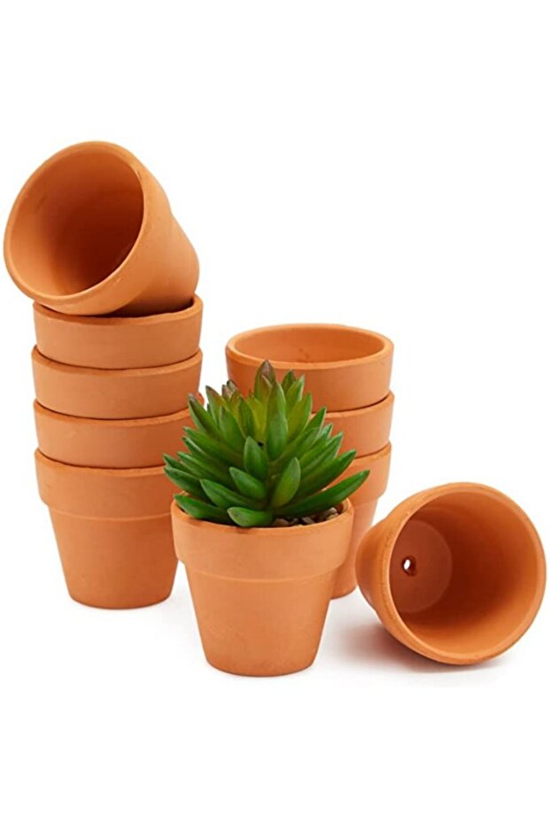 S 16 Pcs 1.8'' Terra Cotta Pots Pottery Planter Cactus Flower Pots Succulent Pot with Drainage Hole-