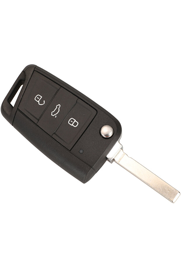 HU162t Blade jingyuqin Folding Key Shell For Volkswagen VW Golf7 MK7 Skoda Seat 3Buttons Remote Car