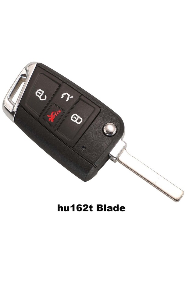 HU162T Blade jingyuqin 4 Buttons Flid Folding Car Key Fob Shell For VW Polo 2016 2017 Golf 7 MK7 For