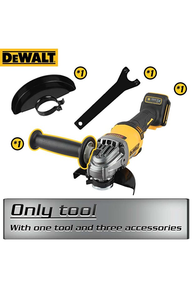 DEWALT Tool Only Dewalt DCG414 brushless angle grinder 125mm metal/wood/pipe cutting load polishing