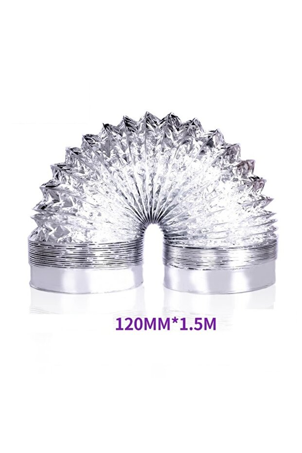 120mm 80/100/120/150/200 mm Encrypted Aluminum Foil Ventilation Pipe Scalable Smoke Tube Kitchen Out