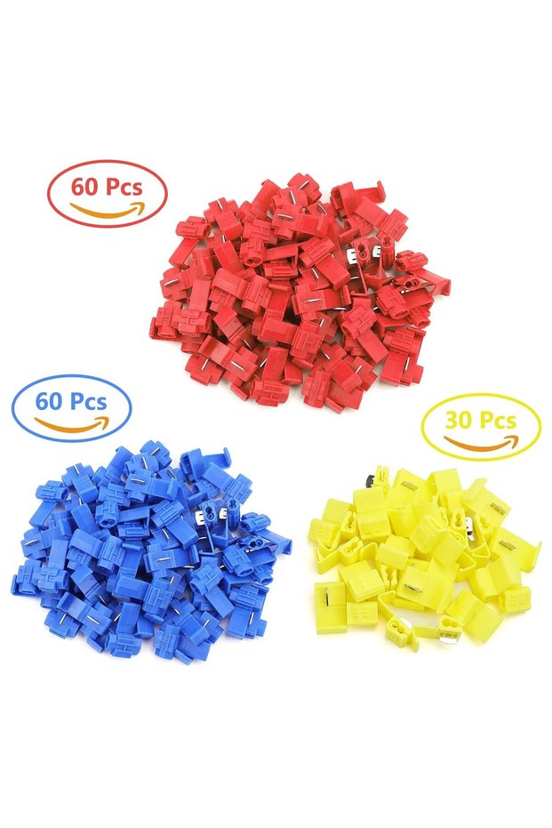150pcs mix 150pcs Quick Splice Wire Connectors, Solderless Quick Splice Snap Insulated Electrical Wi