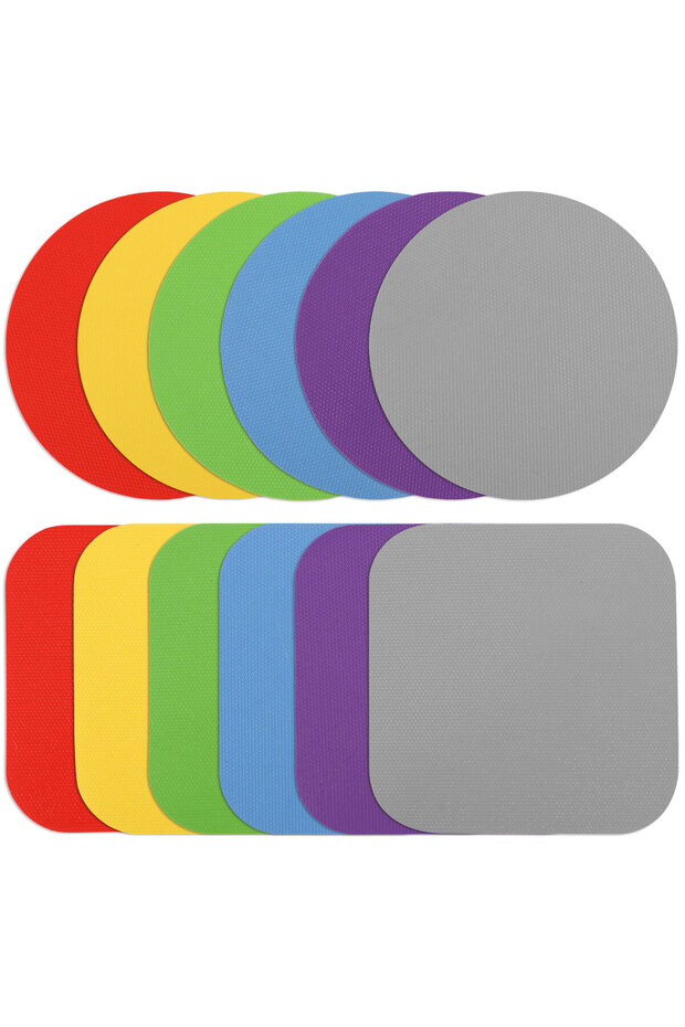 12pcs 12Pcs Rubber Bottle Opener Opening Mat Jar Gripper Pad Can Lids Opener Manual Multi-Purpose Pl