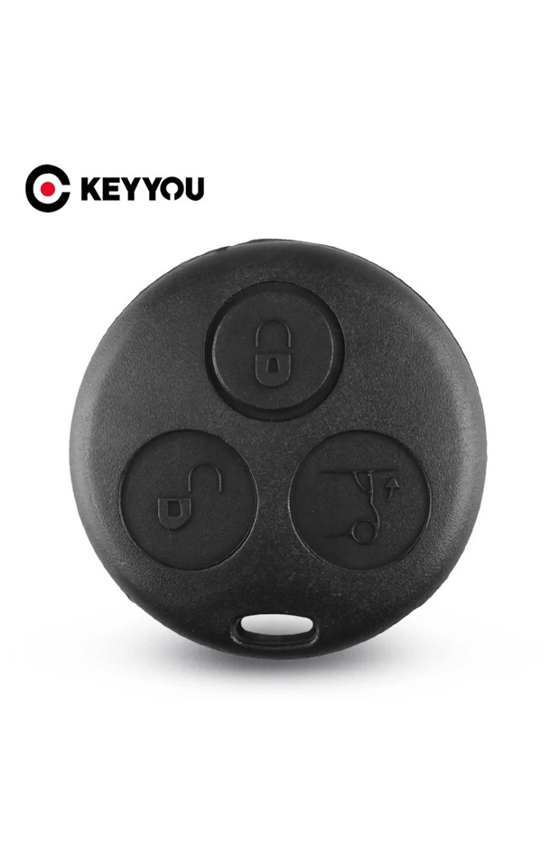 KEYYOU Replacement For Mercedes Benz MB Smart Fortwo 450 Forfour Roadste 3 Buttons No Blade Shell Ke