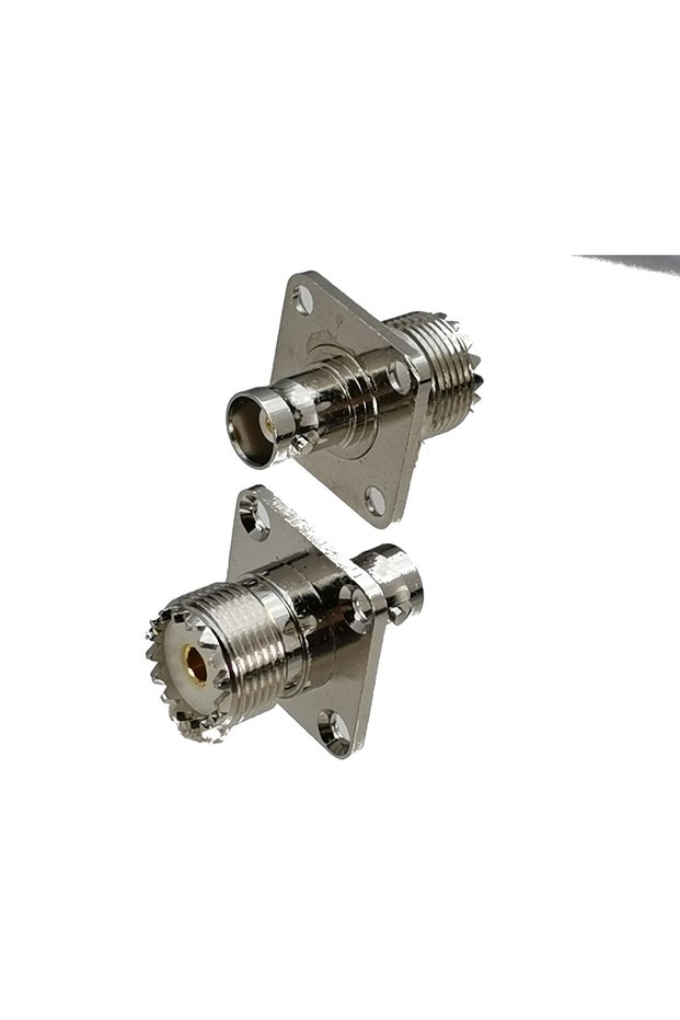 SO239 to BNC Jack F 1pcs Connector Adapter UHF PL259 SO239 to BNC Male Plug & Female jack Flange & R