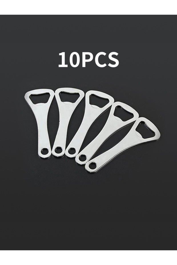 10PCS 10PCS- Stainless Steel Opener, Creative Beer Can Opener, Household Stainless Steel Bottle Open