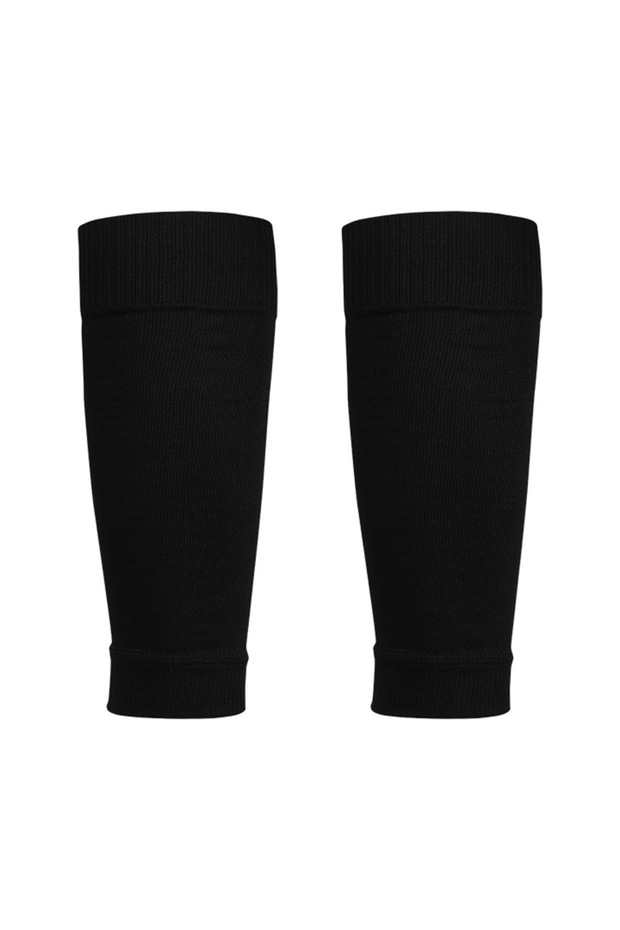 Kids(25-45kg) Black 1 Pair Hight Elasticity Soccer Protective Socks Without Feet Kids Adults Shin Pa