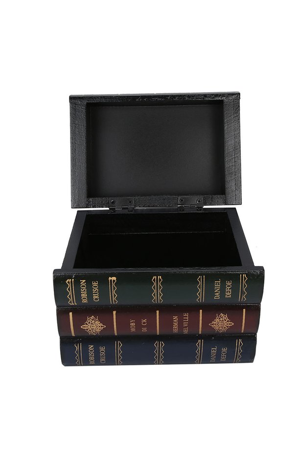 1214200046411 Book Shaped Box Home Decoration Props Office Bookcase Ornaments Jewelry Storage Case A