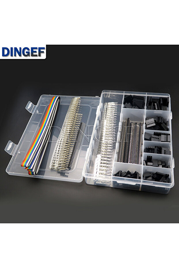 1550PCS/Set 2.54mm Dupont Connector Kit PCB Headers Male Female Pins Electronics Cable Jumper Wire P
