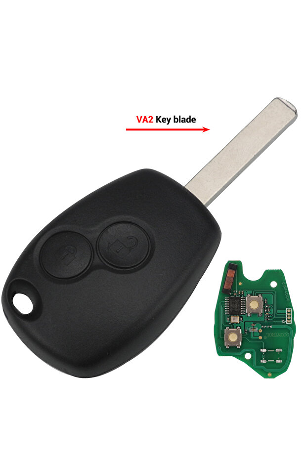PCF7947 Chip VA2 jingyuqin 2 Buttons Remote Key For Renault Duster Modus Clio 3 Twingo DACIA Logan S