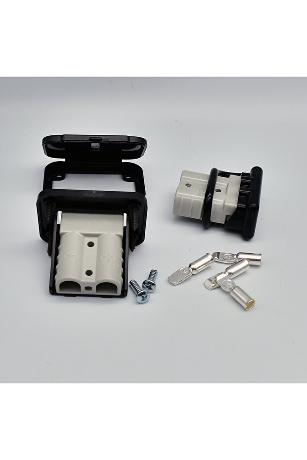2pcs-50A 2PCS 50A Battery Quick Connect Disconnect Connector 6 to 12 Gauge Battery Cable Connector Q