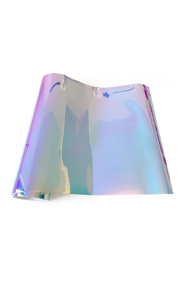 50cmx135cm White 135cm Car Wrap Air Free Bubble Holographic Rainbow Sticker Color Change DIY Automob