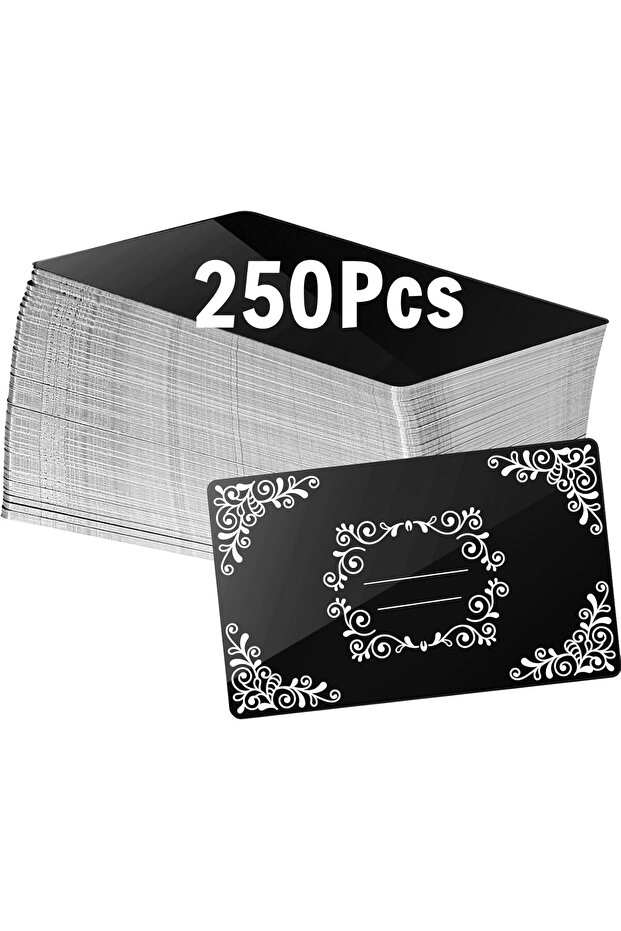 250Pcs 50/250 Pcs Laser Engraving Blanks Aluminum Sheet Laser Engraving Business Card Multipurpose D