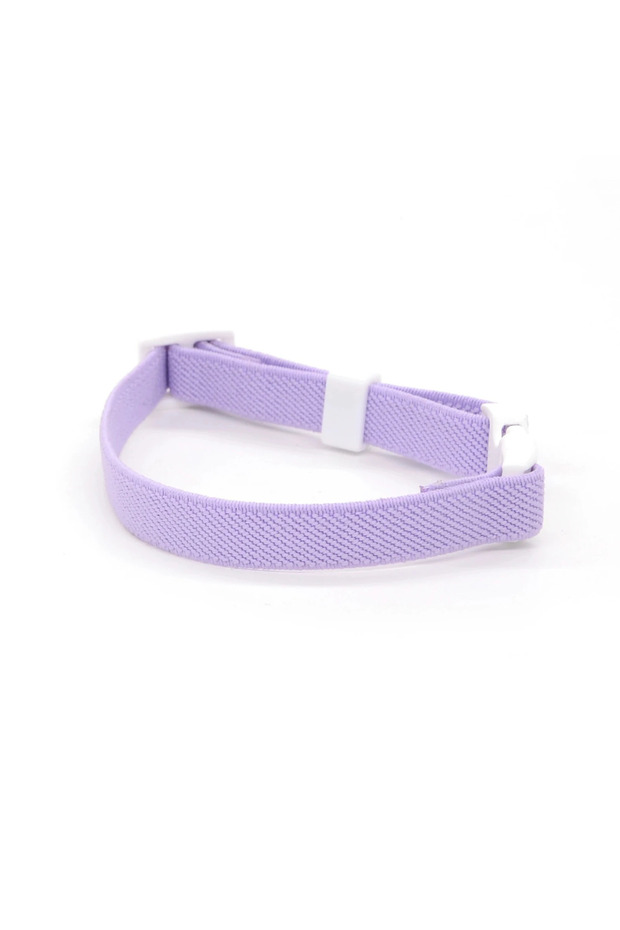S-(16-25cm) PURPLE cute Safety Cat Collar Stretch Elastic Collars, Fashion Light Weight Kitten Colla
