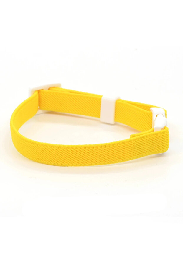 S-(16-25cm) YELLOW cute Safety Cat Collar Stretch Elastic Collars, Fashion Light Weight Kitten Colla