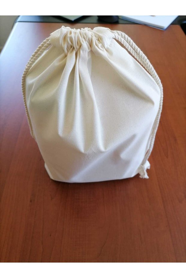 Drawstring Raw American Cloth Pouch 30 cm * 40 cm - Durable Design - 1 Piece