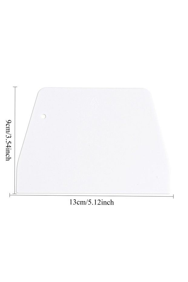WHITE Multipurpose Dough Cutter Bowl Scraper for Bread Dough Fondant Cake Cream Spatula DIY Pastry C