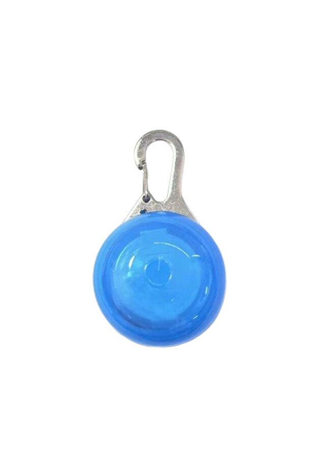 Blue LED Glow Dog Collar Pendant Light Up Pet Accessories Night Safety Walking for Cat Dog Small Med