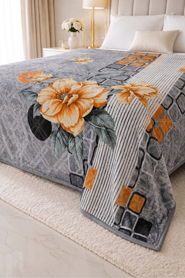 Osotto Double Layer Embossed Blanket | 220X240 cm | 5 kg | Thick & Soft Amberelle