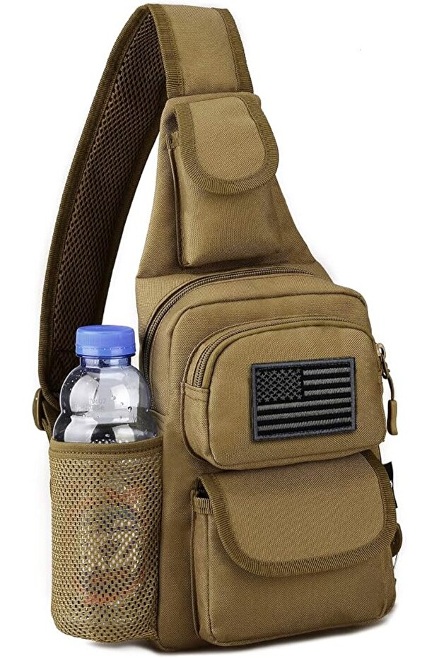 حقيبة كتف تكتيكية عسكرية بنظام MOLLE (تتضمن رقعة تثبيت)