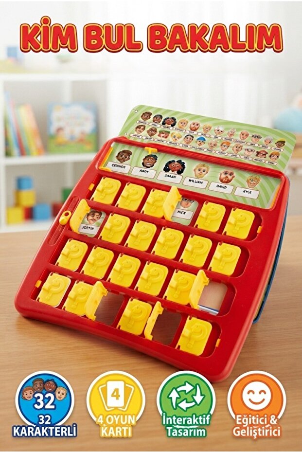 Guess Who? 2 Player Educational Guessing Game Intelligence Enhancing Strategy Board Game
