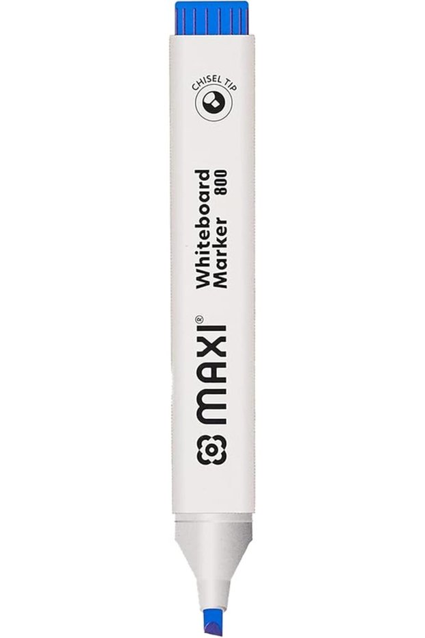 WHITEBOARD MARKER CHISEL BOX OF 10PC BLUE
