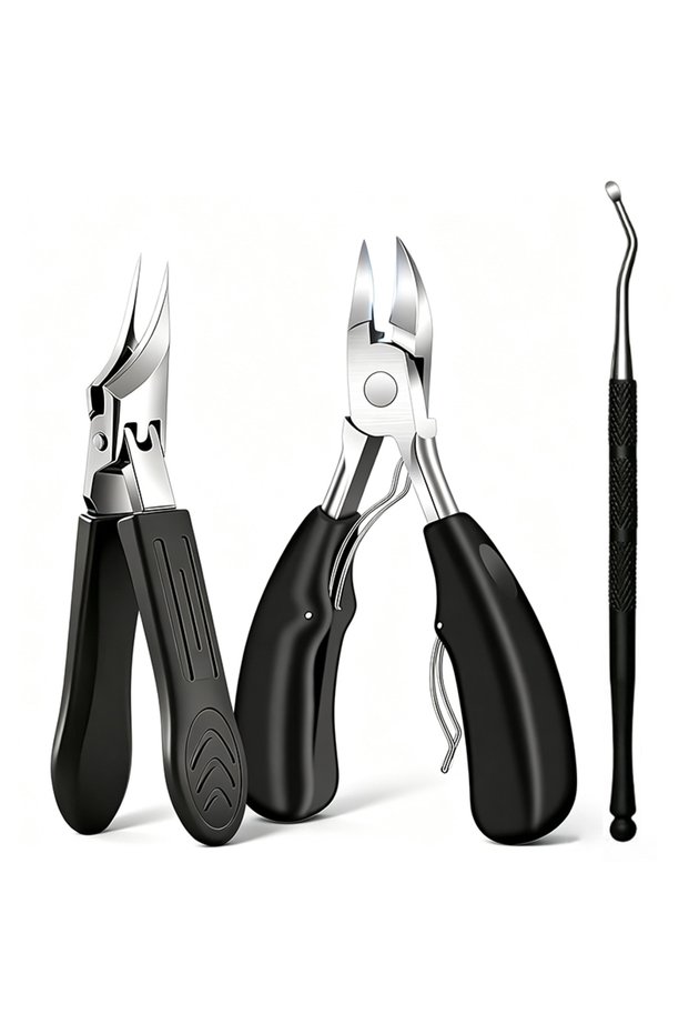 3 PCS SET 3pcs Ingrown Toenail Tool Set Nail Clippers Beak-Tip Nail Nipper for Ingrown Nails Pedicur