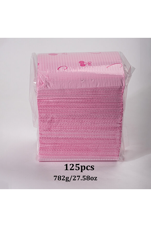 125pcs 20/50/125Pcs Klimonla Pink Random Pattern Disposable Nail Table Mats, Ideal for Manicure & Na