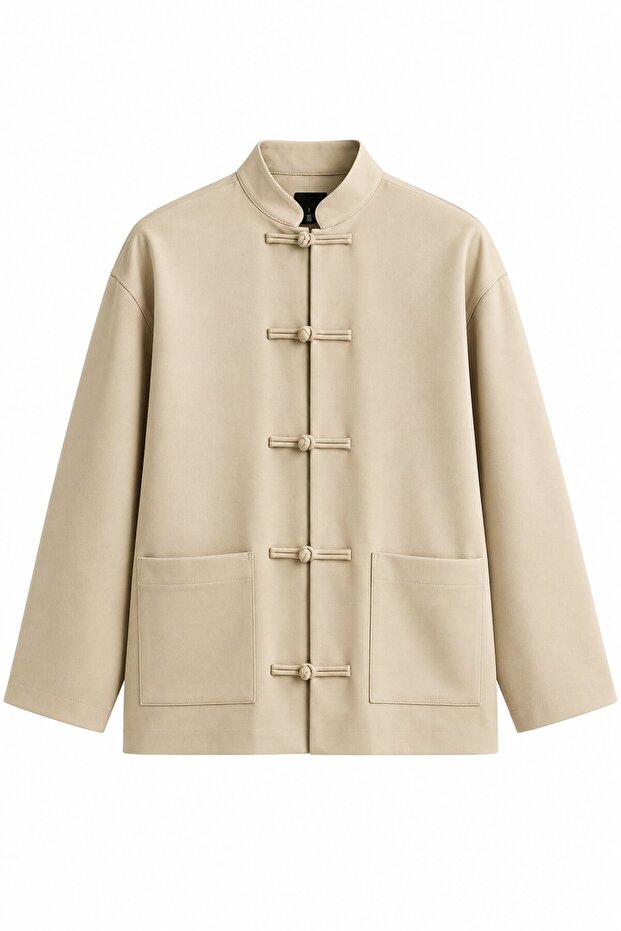 Camel Double Pocket Jacket - 9770