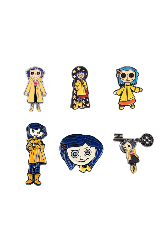 6pcs-set 6Pcs/Set Horror Movie Ghost Mom Enamel Brooch Backpack Lapel Metal Badge Clothing Je