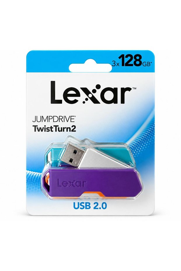 128Gb 2.0 3-Port USB Memory Flash Drive